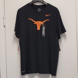 Nike Texas Longhorns T Shirt Mens XL Short Sleeve Dri Fit Standard Fit